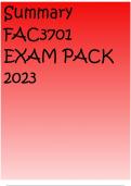 Summary FAC3701 EXAM PACK 2023