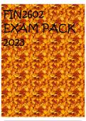 FIN2602 EXAM PACK 2023