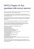 IFSTA Chapter 24 Test questions with correct answers. A+ GRADED 100% VERIFIED.