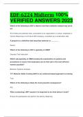 EDF-6224 Midterm 100% VERIFIED ANSWERS 2023