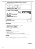 Pearson Edexcel Level 3 GCE June 2023 English Language Advanced PAPER 2 Child Language