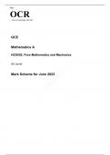 OCR AS Level Mathematics A H230/02 JUNE 2023 QUESTION PAPER AND MARK SCHEME