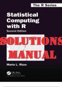 SOLUTIONS MANUAL for Statistical Computing with R, 2nd Edition by Maria Rizzo | All 15 Chapters