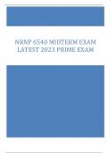 NRNP 6540 MIDTERM EXAM  LATEST 2023 PRIME EXAM