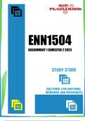 ENN1504 Assignment 1 Semester 2 2023