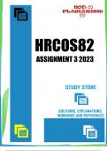 HRCOS82 Assignment 3 Semester 2 2023