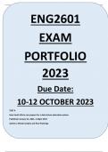 ENG2601 EXAM PORTFOLIO OCT/NOV 2023 