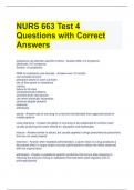 NURS 663 Test 4 Questions with Correct Answers 