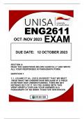 ENG2611 EXAM DUE 12 OCTOBER 2023