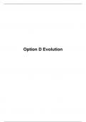 Option D Evolution