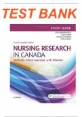 Test Bank: Nursing Research in Canada, 4th Edition, Geri LoBiondo-Wood, Judith Haber, Cherylyn Cameron, Mina Singh| COMPLETE 