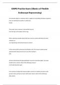 CBSPD Actual Exam 2(Basics of Flexible Endoscope Reprocessing)2023