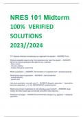 NRES 101 Midterm  100%  VERIFIED  SOLUTIONS  2023//2024