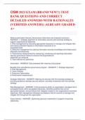 CISM 2023 EXAM (BRAND NEW!!) TEST BANK QUESTIONS AND CORRECT DETAILED ANSWERS WITH RATIONALES (VERIFIED ANSWERS) |ALREADY GRADED A+