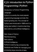 Introduction to Python Programming