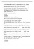 Ohio STNA Practice Questions/Study Guide