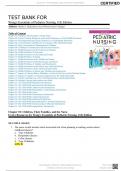 TEST BANK Wong's Essentials of Pediatric Nursing 11th Edition by Marilyn J. Hockenberry Chapter 1-31|Complete Guide A+(WITH COMPLETE SOLUTIONS)