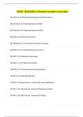 NERC Reliability Standard numbers and titles.