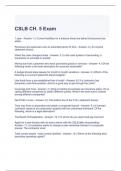 CSLB CH. 5 Exam 2023 Questions and Answers