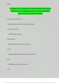 DIAGNOSTIC & THERAPEUTIC PROCEDURES FOR FEMALE REPRODUCTIVE DISORDERS QUESTION AND ANSWERS (2023/2024) (VERIFIED ANSWERS)