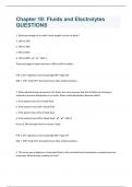 Chapter 18: Fluids and Electrolytes QUESTIONS AND ANSWERS