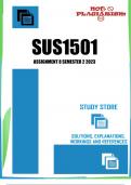 SUS1501 Assignment 8 Semester 2 2023 (PORTFOLIO ANSWERS)