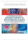 Test Bank - Understanding Anatomy and Physiology, Thompson, 3rd Edition (Thompson, 2020), Chapter 1-25 | All Chapters