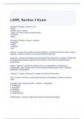 LARE, Section 3 Exam Questions with correct Answers