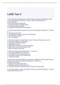 LARE Test 4 with correct Answers