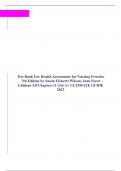 Test Bank For Health Assessment for Nursing Practice 7th Edition by Susan Fickertt Wilson, Jean Foret Giddens All Chapters (1-24)| A+ ULTIMATE GUIDE 2023