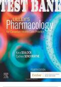 TEST BANK for Lilley's Pharmacology for Canadian Health Care Practice 4th Edition by Lilley, Sealock, Snyder | Complete 58 Chapters