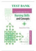 TEST BANK FUNDAMENTAL NURSING SKILLS AND CONCEPTS 11TH EDITION BY TIMBY | CHAPTER 1-38  