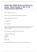 CWAP 404- CWNP Study and Reference Guide- Tidbits Chapter 1: 802.11 The Protocol Exam 2023/2024