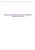 Medical-Surgical LPN/RN Assessment 1ShiftKey {25 Questions and Answers}