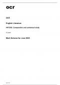 ocr A Level English Literature (H472/02) QUESTION PAPER AND MARK SCHEME June2023.