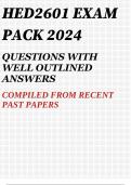 HED2601 EXAM PACK 2024