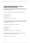  PCCN & CCRN Adult Certification Practice Test Questions With Verified Answers 