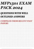 MFP1501 EXAM PACK 2024