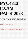 PYC4812 EXAM PACK 2023