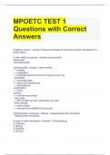 MPOETC TEST 1 Questions with Correct Answers 