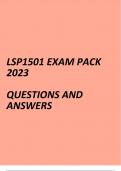 LSP1501 Exam pack 2024