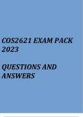 Computer Organization (COS2621 Exam pack 2023)