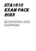 STA1610 EXAM PACK 2023