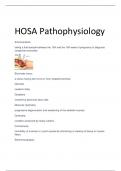 HOSA Pathophysiology 100% SOLUTIONS