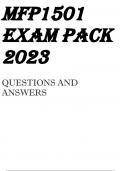 MFP1501 EXAM PACK 2023