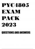 PYC4805 EXAM PACK 2023