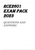 RCE2601 EXAM PACK 2023