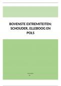 Samenvatting: pols, elleboog  & schouder