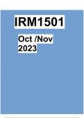 IRM1501 Oct Nov exam paper 2023 NQM.pdf Introduction to Research Methodology for Law and Criminal  Justice 