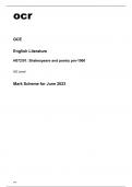 ocr AS Level English Literature (H072/01) MARK SCHEME June2023.